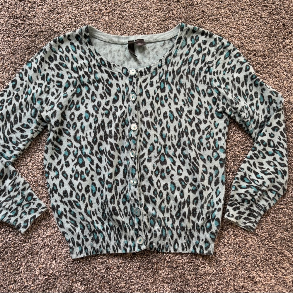 H&M- Leopard Print Cardigan